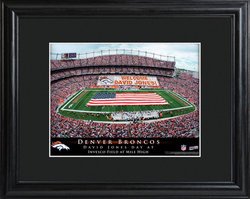 Personalized Denver Broncos Stadium Print