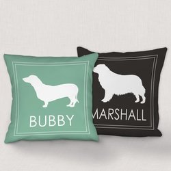 Personalized Dog Breed Throw Pillow