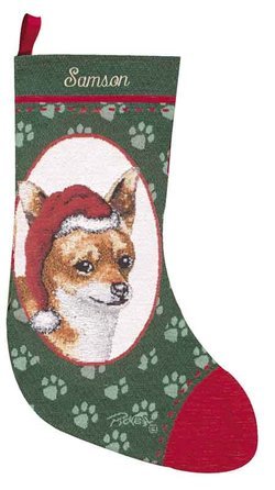Personalized Dog Christmas Stocking - Chihuahua