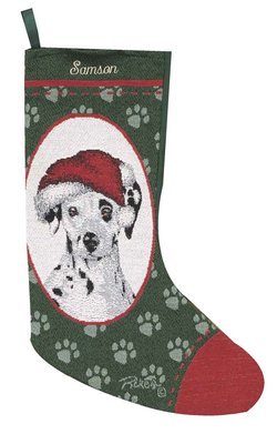 Personalized Dog Christmas Stocking - Dalmatian