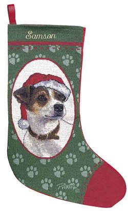 Personalized Dog Christmas Stocking - Jack Russell