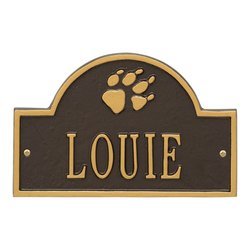 Personalized Dog Paw Arch Mini 1-Line Wall Plaque