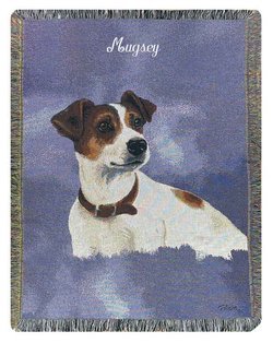 Personalized Dog Throw - Jack Russell