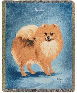 Personalized Dog Throw - Pomeranian