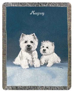 Personalized Dog Throw - West Highland Terrier