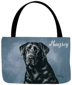 Personalized Dog Tote - Lab (Black)