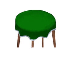 Double Face Suedecloth Card Table Covers