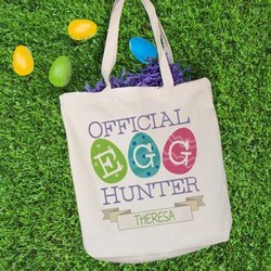Personalized Easter Egg Hunt Tote Bag