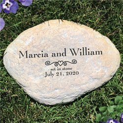 Personalized Engraved Marriage Garden Stone