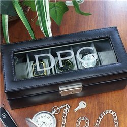 Personalized Engraved Watch Display Case