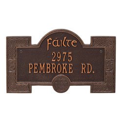 Personalized Failte Address Plaque