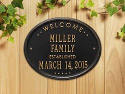 Personalized Family Established Plaque
