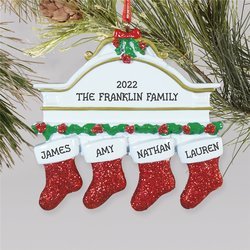 Personalized Family Stocking Ornament