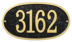 Personalized Fast & Easy Oval Address Plaque