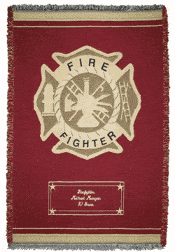 Personalized Firefighter Throw - Heroes Collection