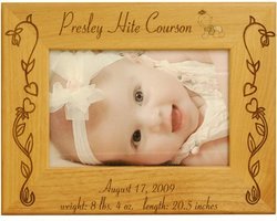 Personalized Flower Baby Frame