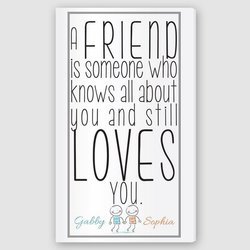 Personalized Friends Canvas Sign