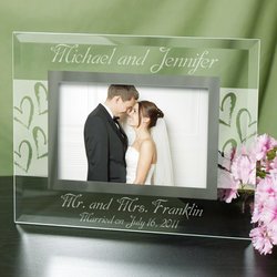 Personalized Glass Wedding Frame
