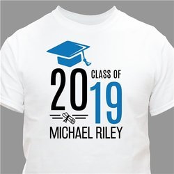 Personalized Graduate Hat With Diploma T-Shirt