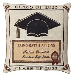 Personalized Graduation Tapestry Pillow