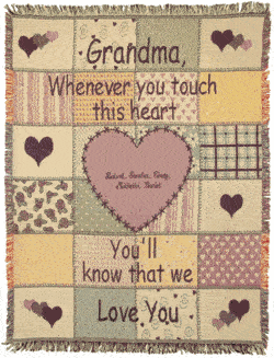 Personalized Grandmother Throw