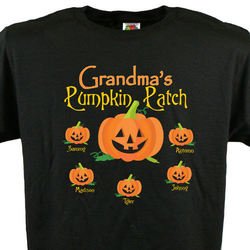Personalized Grandparent T-Shirt - Pumpkin Patch