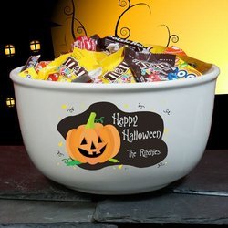 Personalized Halloween Candy Bowl