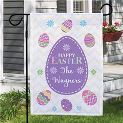 Personalized Happy Easter Garden Flag