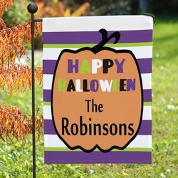 Personalized Happy Halloween Flag