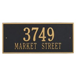 Personalized Hartford Large Address Plaque - 2 Line