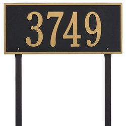 Personalized Hartford Large Lawn Address Plaque - 1 Line