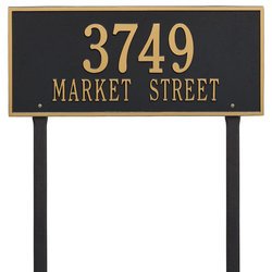 Personalized Hartford Large Lawn Address Plaque - 2 Line