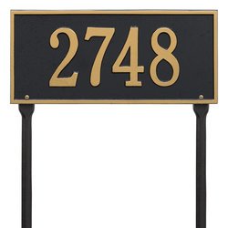 Personalized Hartford Lawn Address Plaque - 1 Line