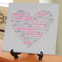 Personalized Heart Canvas
