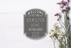 Personalized Heritage Welcome Plaque