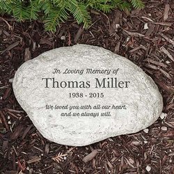 Personalized In Loving Memory Garden Stone