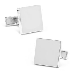 Personalized Infinity Edge Square Cufflinks