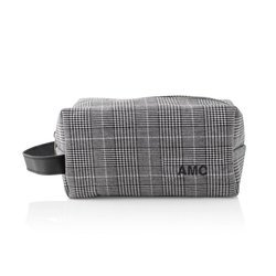 Personalized Initials Plaid Dopp Kit