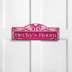 Personalized Kids Room Sign - Glitz & Glamour