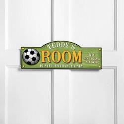 Personalized Kids Room Sign - Kick It Up