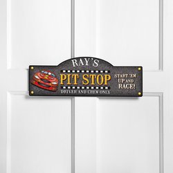 Personalized Kids Room Sign - Start Your Engines