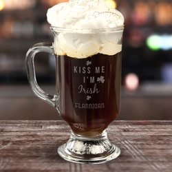 Personalized Kiss Me I'm Irish Coffee Mug