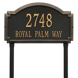 Personalized Large Williamsburg Lawn Address Plaque - 2 Line