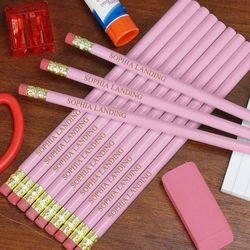 Personalized Lavender Pencils