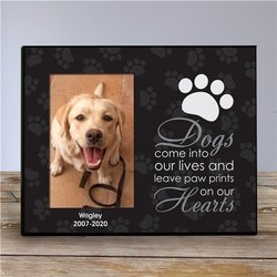 Personalized "Leave Paw Prints on our Heart" Pet Frame
