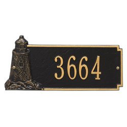 Personalized Lighthouse Rectangle Address Plaque