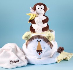 Personalized Lion King Diaper Cake
