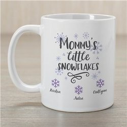 Personalized Little Snowflakes Mug