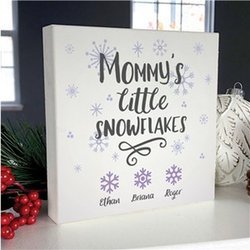 Personalized Little Snowflakes Table Top Sign