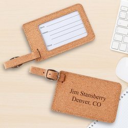 Personalized Luggage Tag - Cork